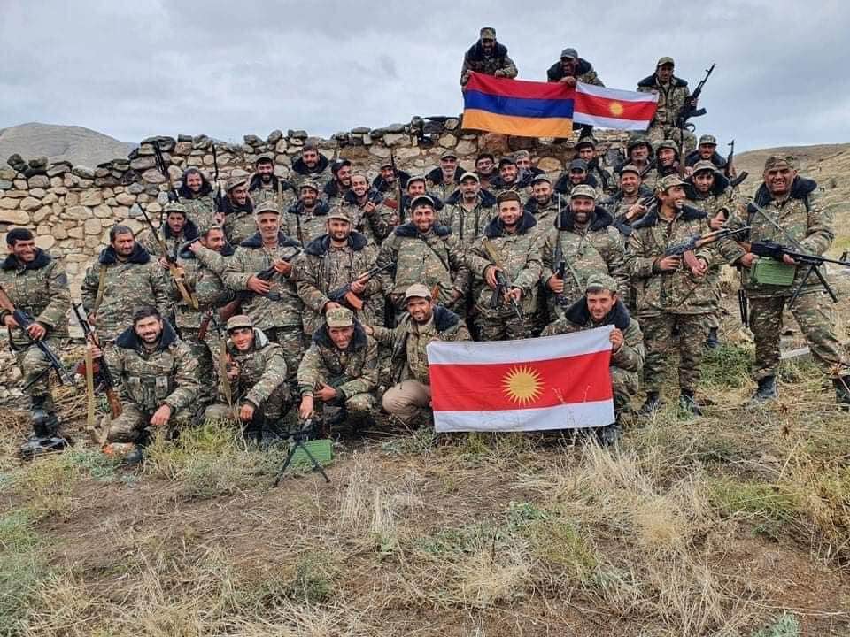 Представители езидской общины - граждан Армении на фронте