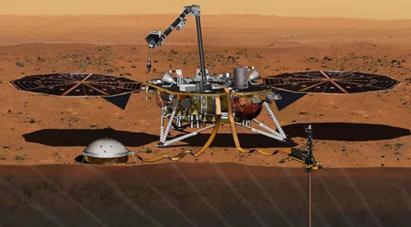 Исследовательский зонд NASA совершит посадку на Марсе